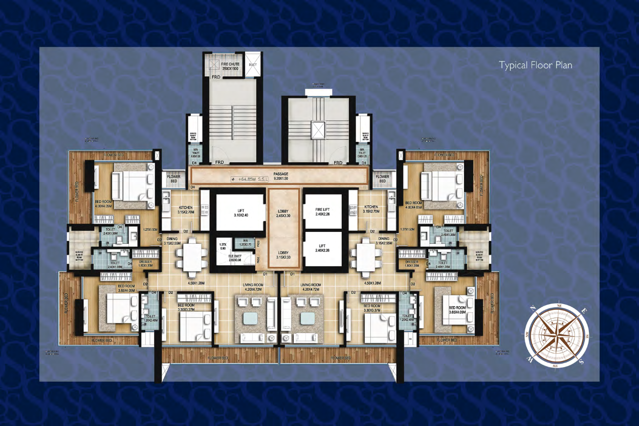 3 BHK FLAT IN SHRISTI VIEW UPPER SHIVAJI PARK MAHIM